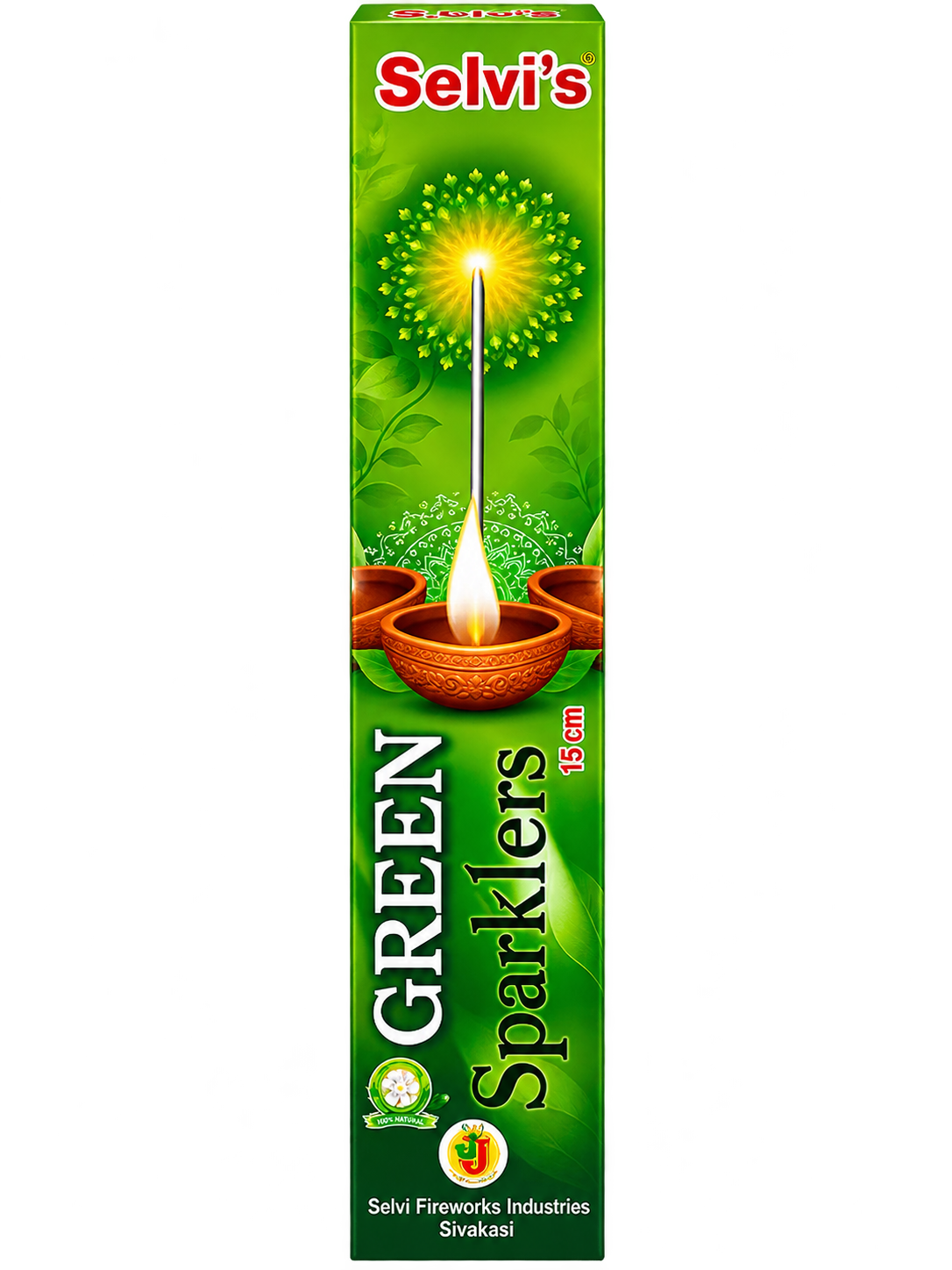 15CM GREEN SPARKLERS